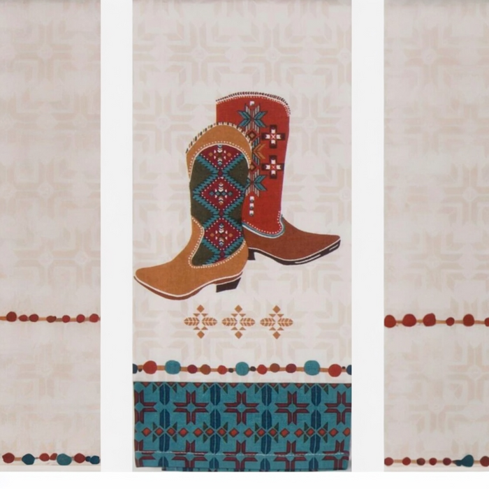Southwest At Heart Boots Tea Towel