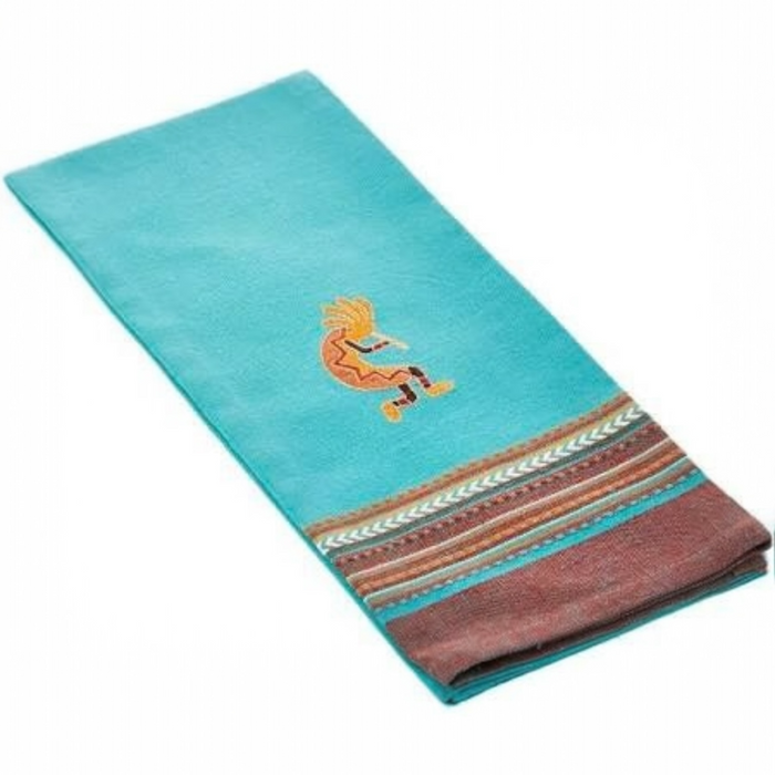 Embroidered Kokopelli Tea Towell