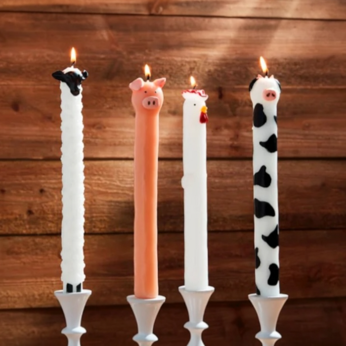Farm Animal Taper Candles