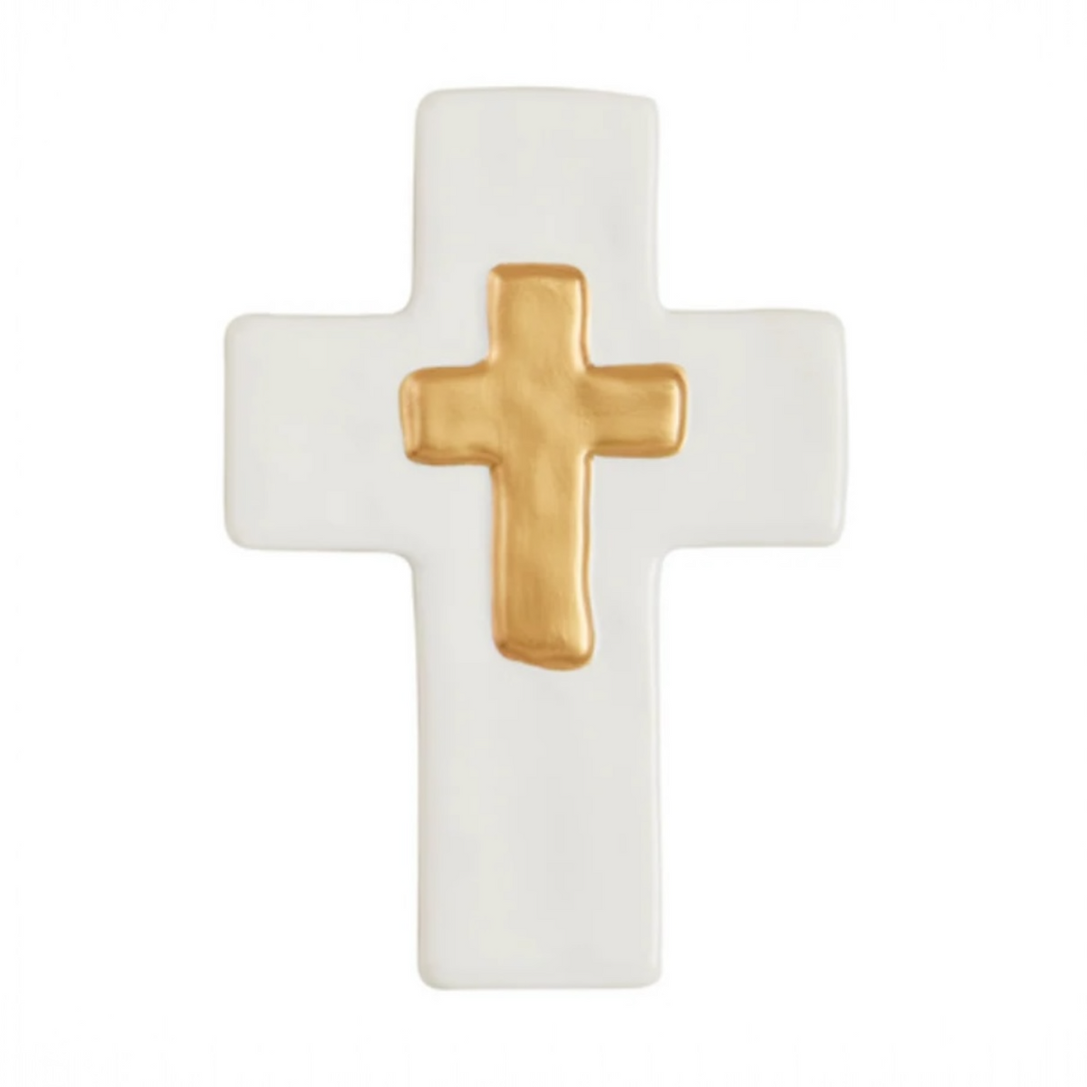 Ceramic Gold Thick Cross