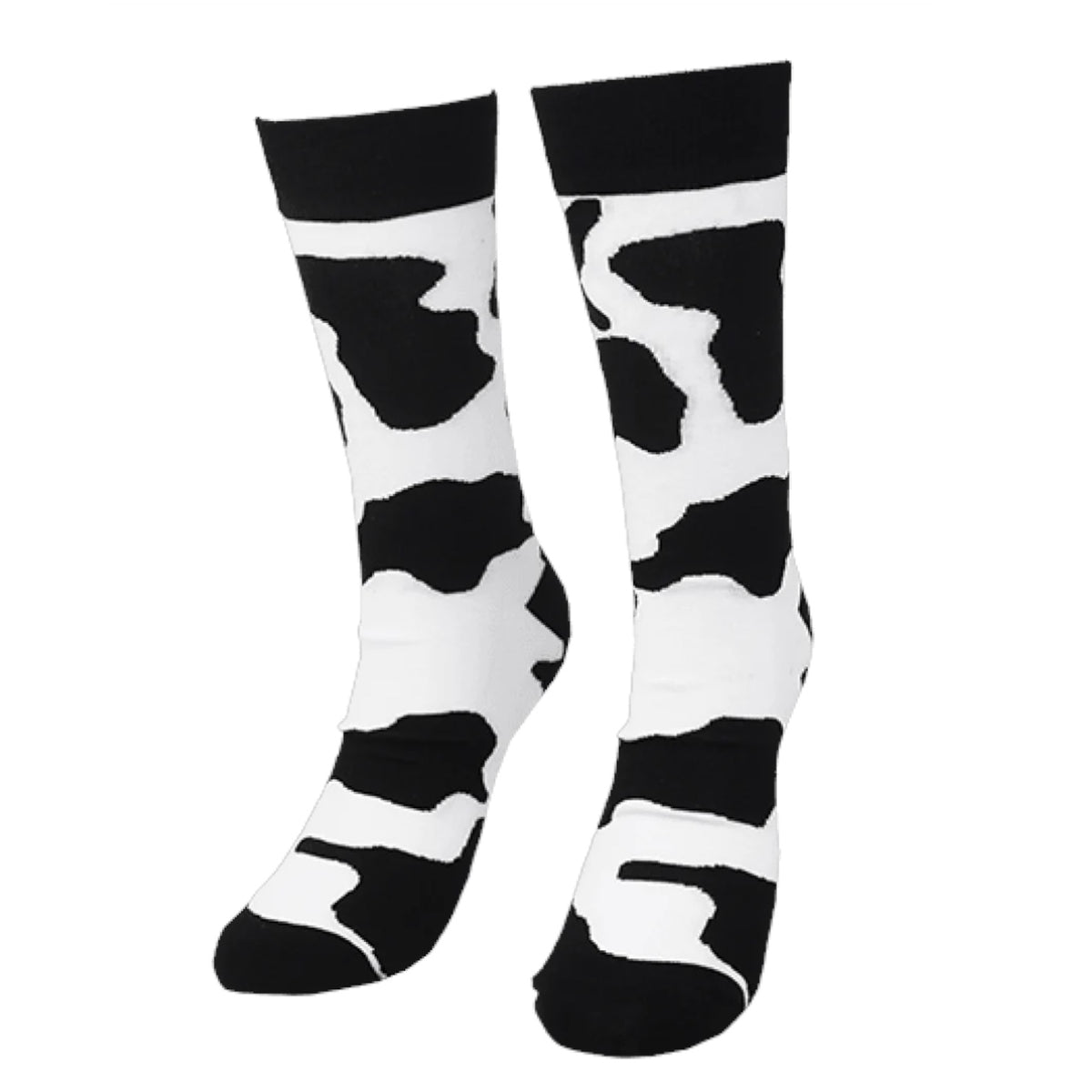 Cow Pattern Lone Rock Knit Socks