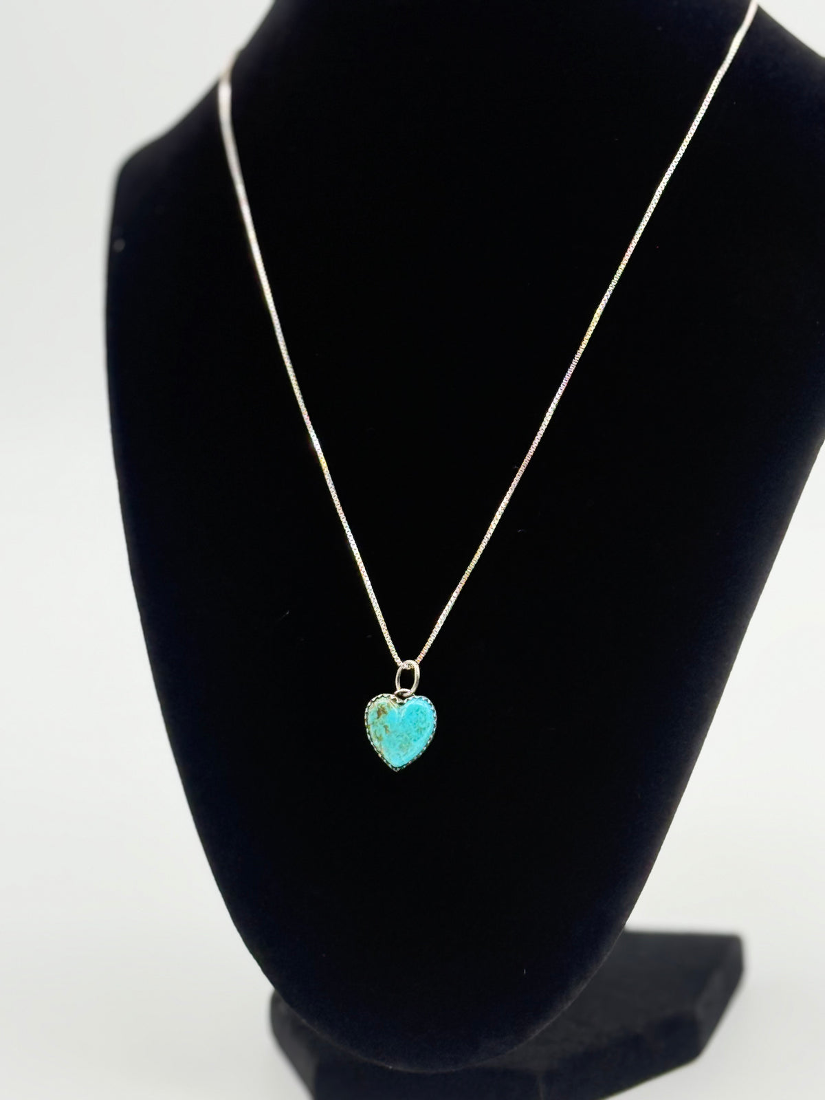 Small Turquoise Heart Necklace