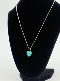 Small Turquoise Heart Necklace