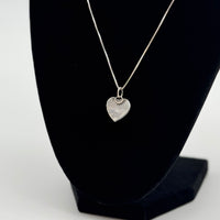 Small Pink Conch Heart Necklace