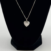 Small Pink Conch Heart Necklace