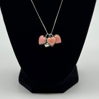 Small Pink Conch Heart Necklace