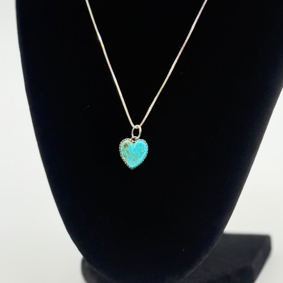 Small Turquoise Heart Necklace