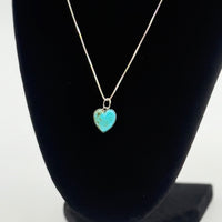 Small Turquoise Heart Necklace