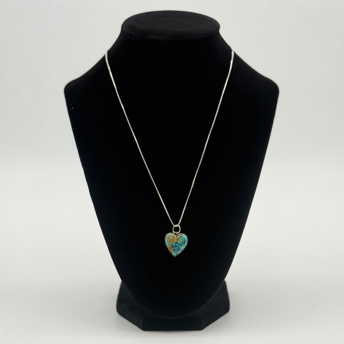 Medium Turquoise Heart Necklace