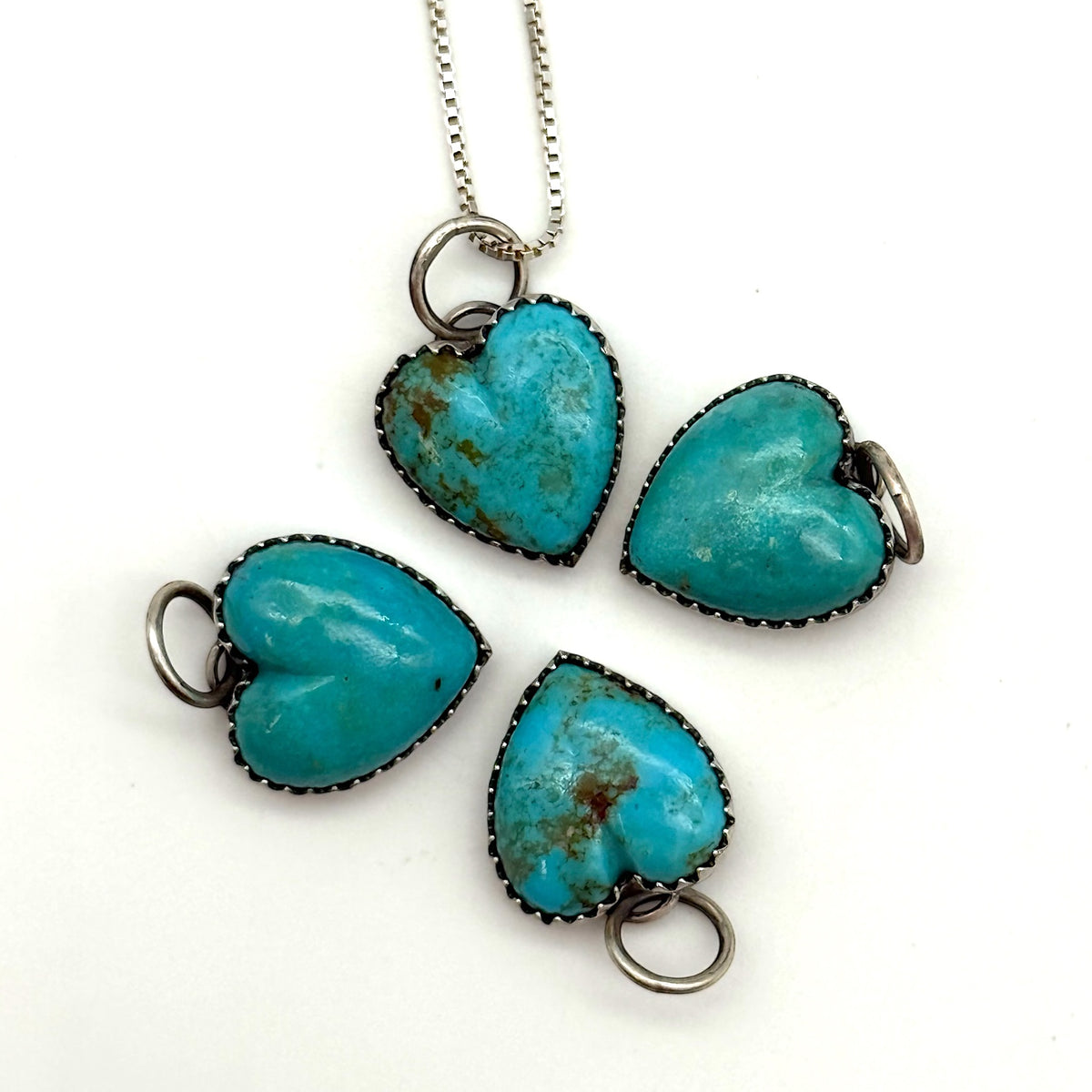 Small Turquoise Heart Necklace