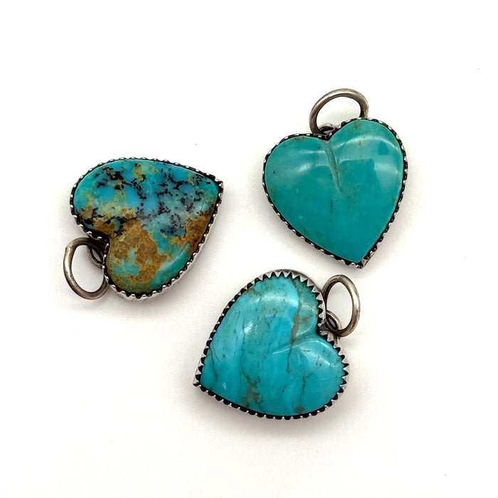 Medium Turquoise Heart Necklace