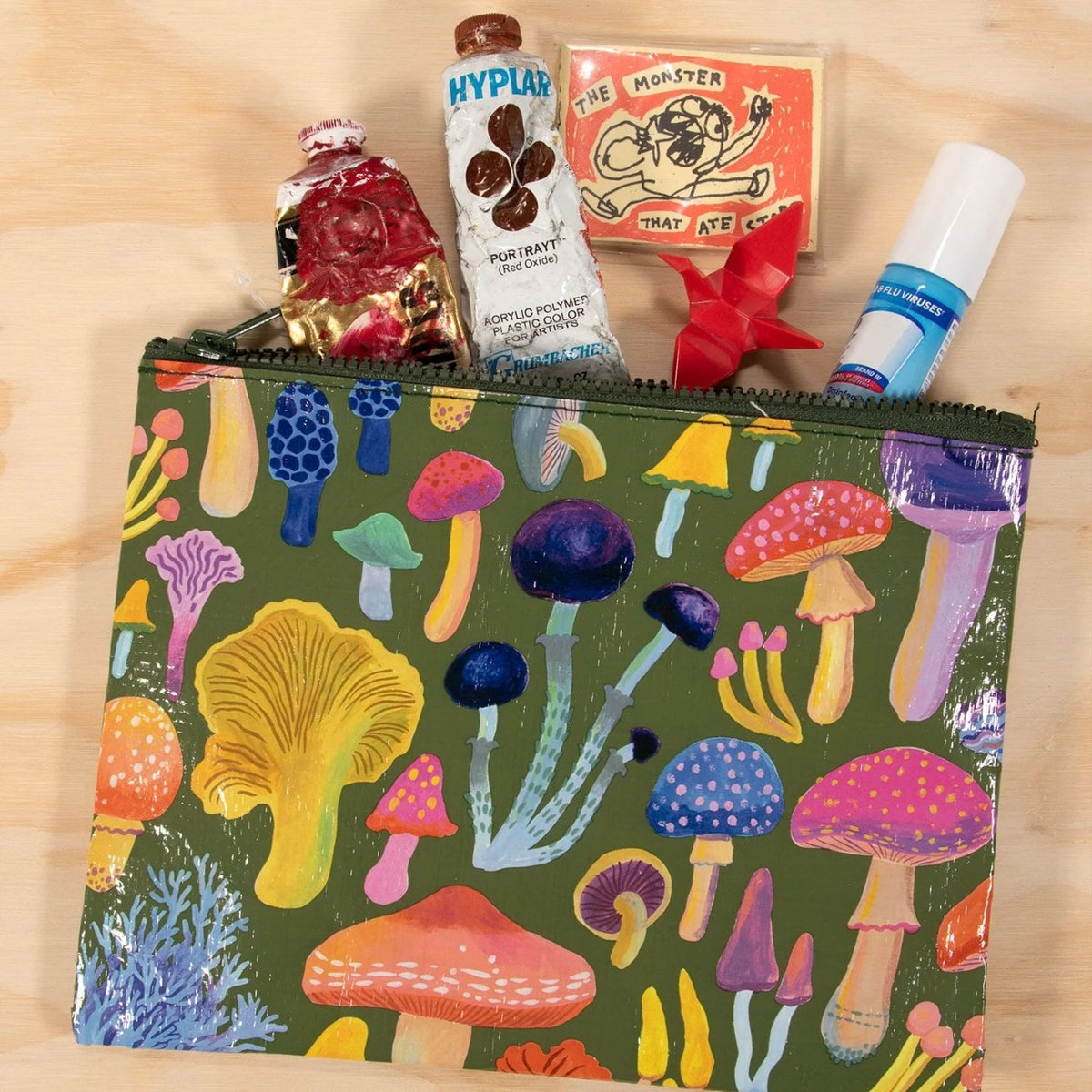 Mushrooms Zipper Pouch