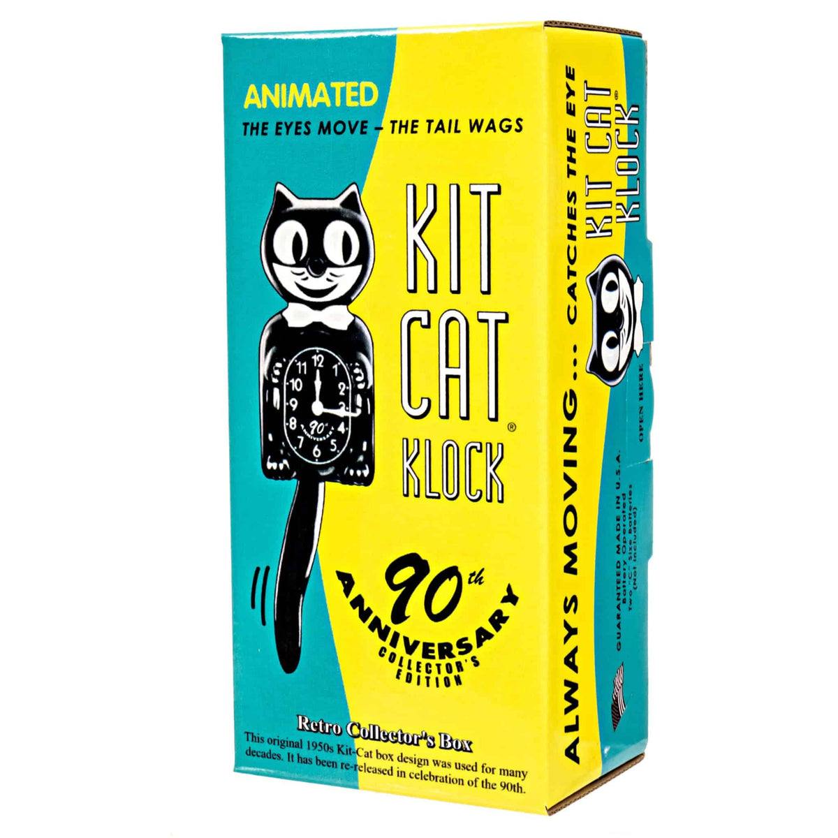 90th Anniversary Edition Kit-Cat Klock with Collectors Box Black
