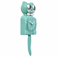 Ocean Waves Kitty-Cat Klock