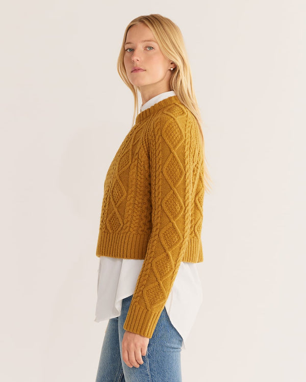 WOMEN’S PENDLETON SHETLAND COLLECTION FISHERMAN SWEATER