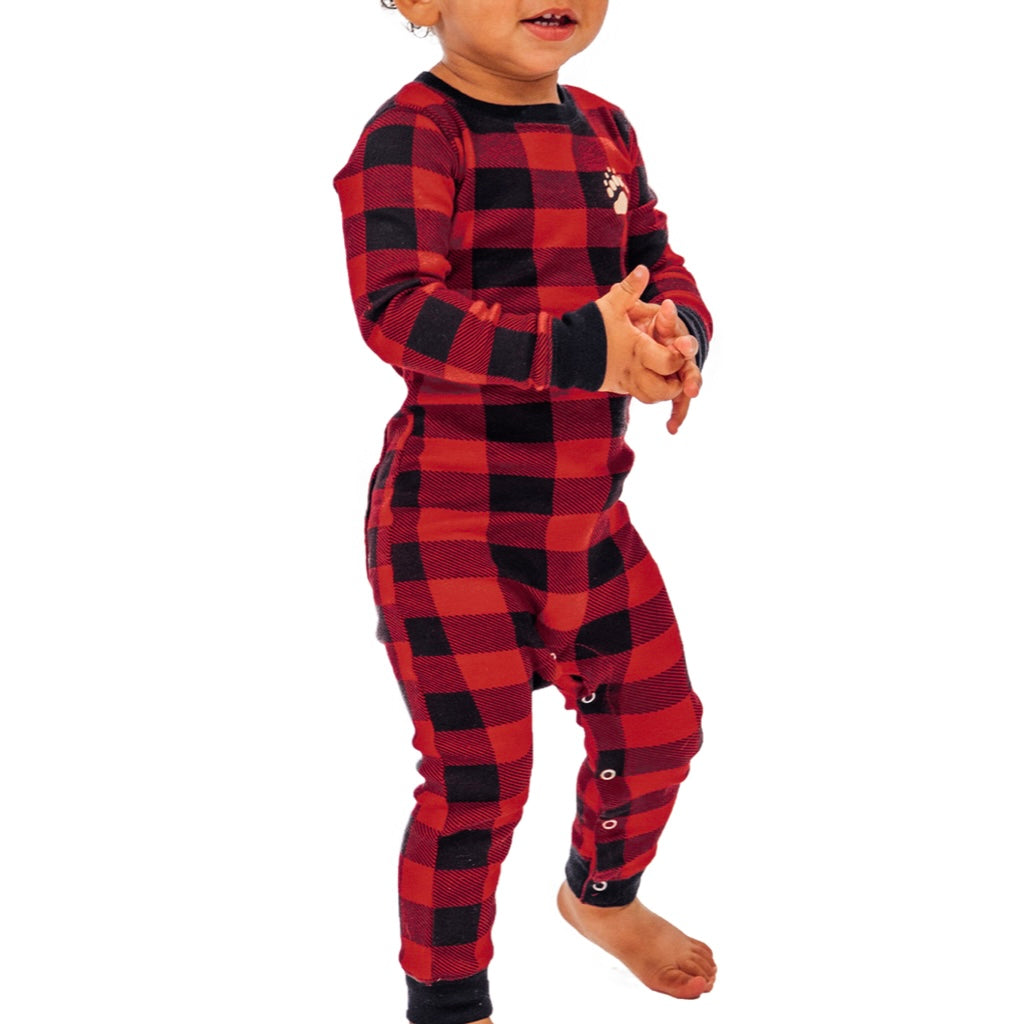 Tartan Baby Boy Flannel Pajamas Baby Boy Gingham Blanket Sleeper