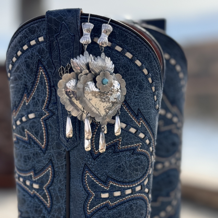 Awe Inspiring Sterling Silver Heart Earrings