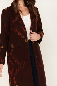 Pendleton Women's Mixed Print Western Jacksonville Jacquard Coat