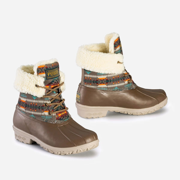 WOMENS BASKET MAKER ROLL TOP DUCK BOOTS