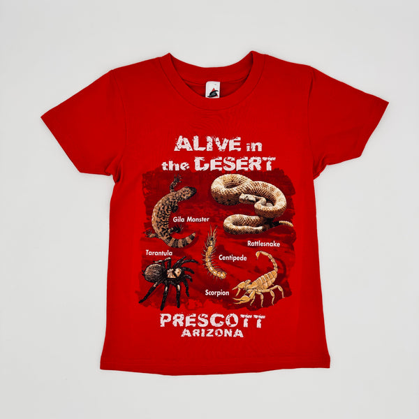 Kids Alive In The Desert Critters Tee