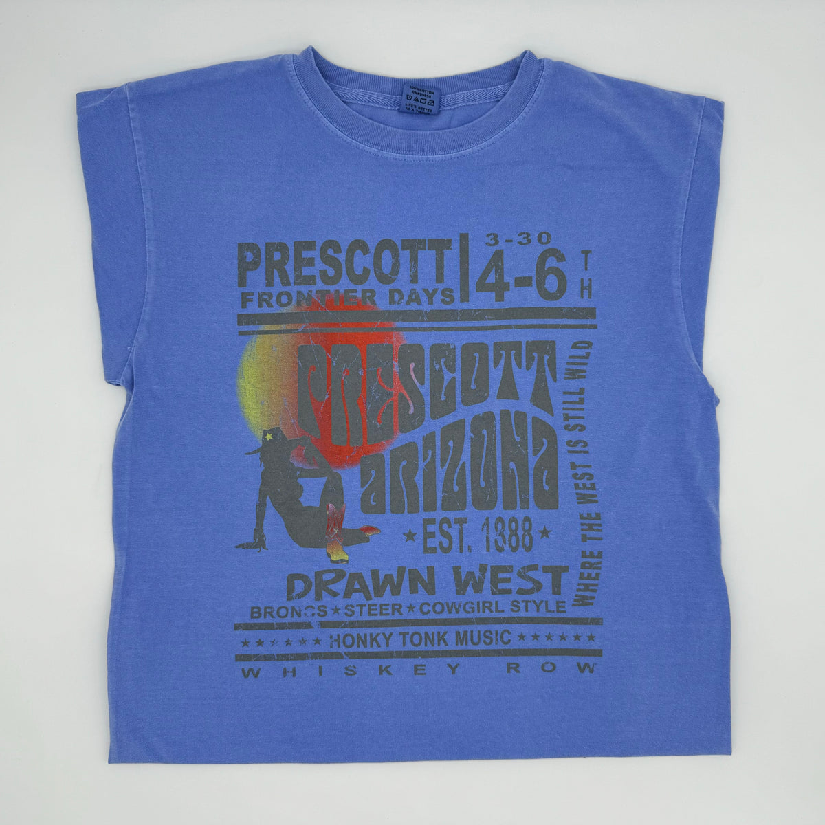 Prescott Frontier Days Drawn West Tee