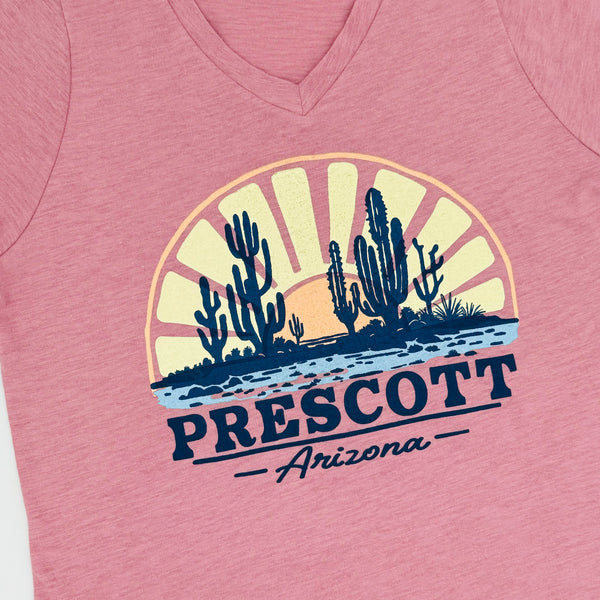 Women’s Prairie Mountain Limitless Sun Water V-Neck Tee