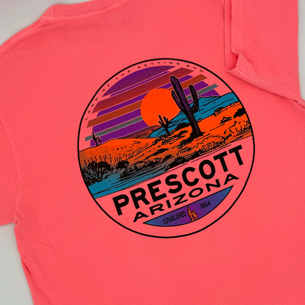 Neon Pink with Desert Sunset T-Shirt