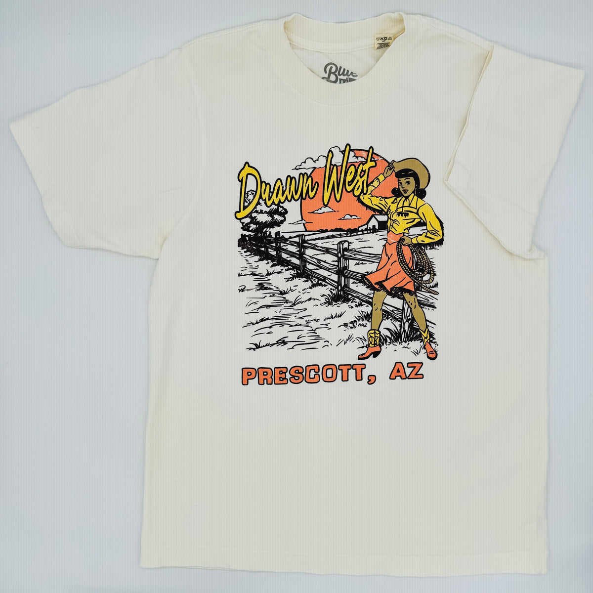 Drawn West Vintage Pin-up Cowgirl T-Shirt