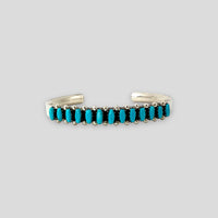 Native American Handcrafted Turquoise Needle Point Cuff