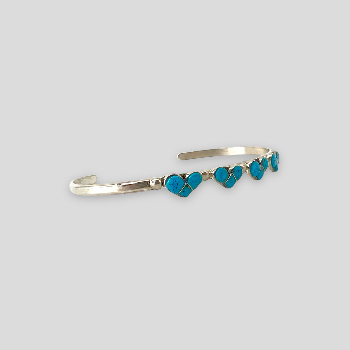 Handcrafted Turquoise Heart Bracelet