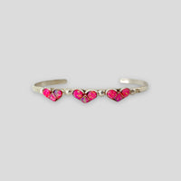 Handcrafted Kids Pink Opal Heart Bracelet