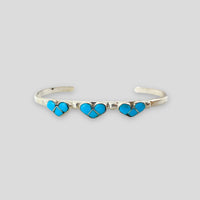 Handcrafted Kids Turquoise Heart Bracelet