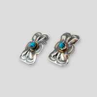 Danty Handcrafted Turquoise and Sterling Silver Earrings