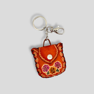 Mini Purse Leather Keychain