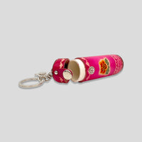 Leather Chapstick Holder Keychain