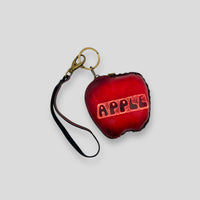 Small Apple Leather Wristlet