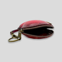 Small Apple Leather Wristlet