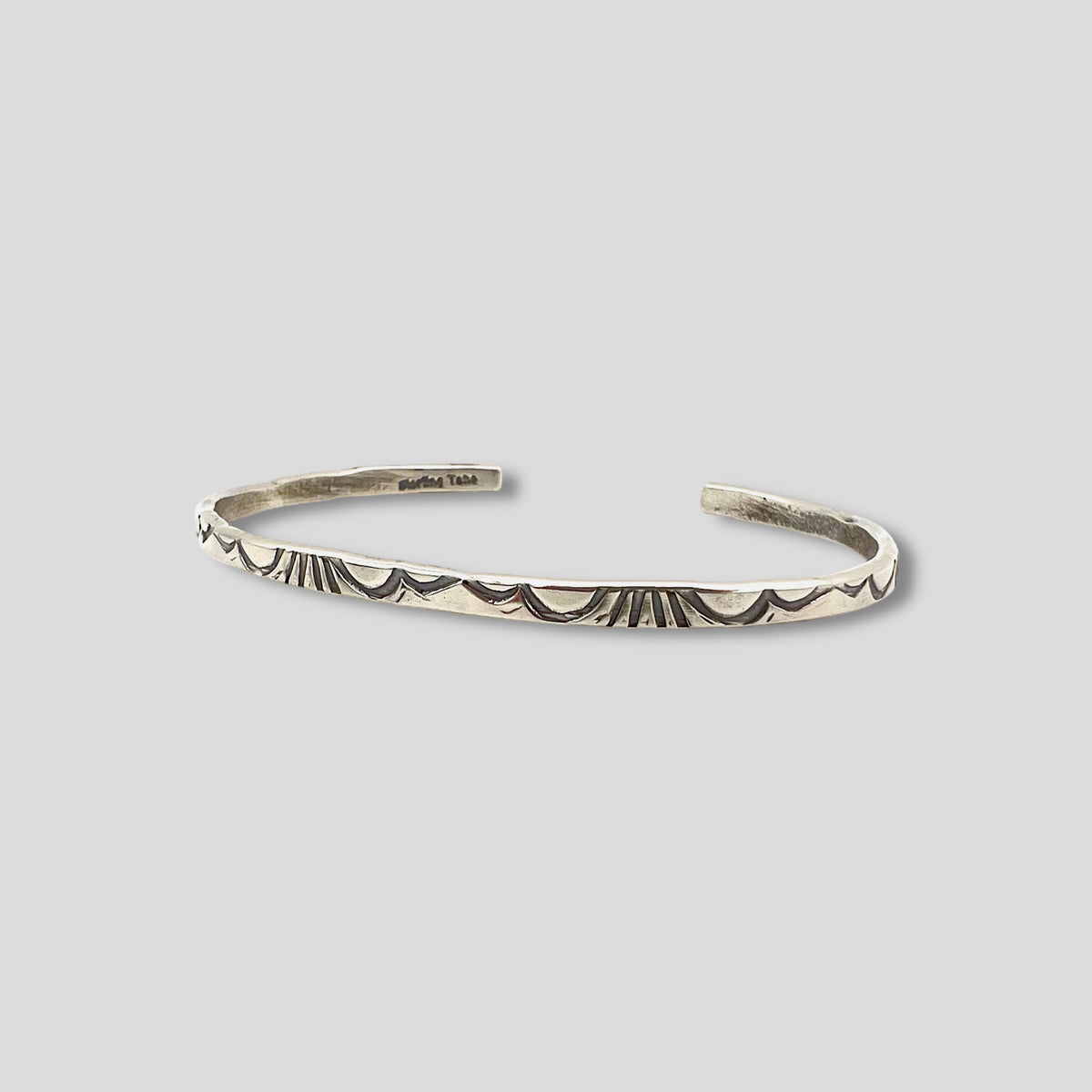 Patterned Sterling Silver Bracelet