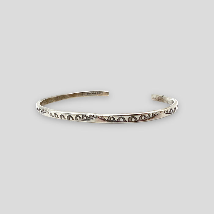 Patterned Sterling Silver Bracelet