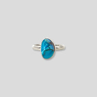 Golden Hill Turquoise Sterling Silver Ring- Size 8