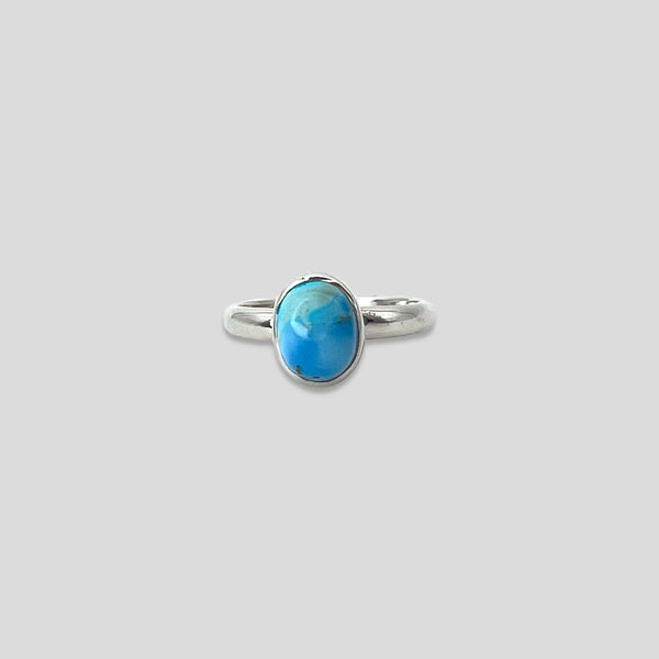 Golden Hill Turquoise Sterling Silver Ring- Size 6