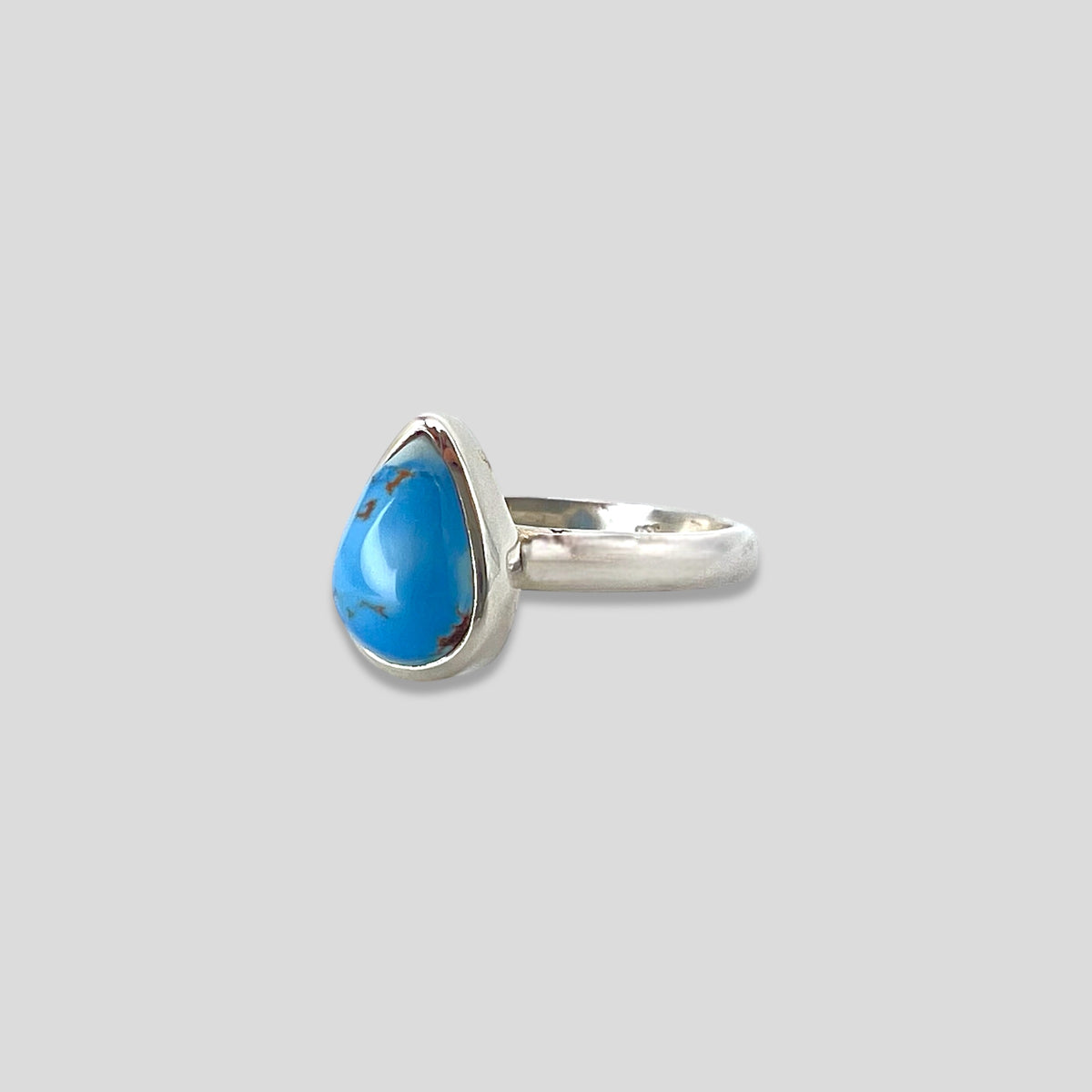 Golden Hill Turquoise Sterling Silver Ring- Size 7