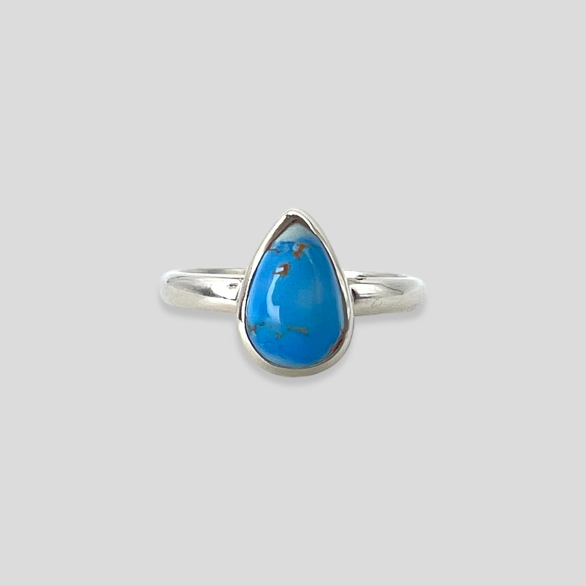 Golden Hill Turquoise Sterling Silver Ring- Size 7