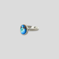 Golden Hill Turquoise Sterling Silver Ring- Size 6