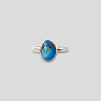 Golden Hill Turquoise Sterling Silver Ring- Size 6