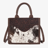 Trinity Ranch Embossed Floral Concealed Carry Tote Coffee