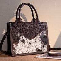 Trinity Ranch Embossed Floral Concealed Carry Tote Coffee