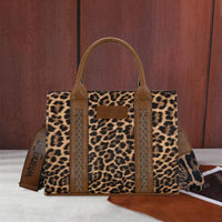 Wrangler Leopard Print Concealed Carry Tote Leopard