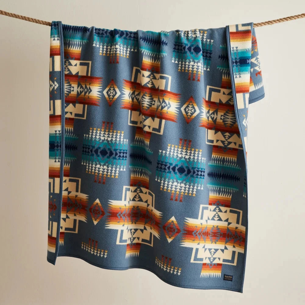 PENDLETON CHIEF JOSEPH BLANKET SLATE- TWIN