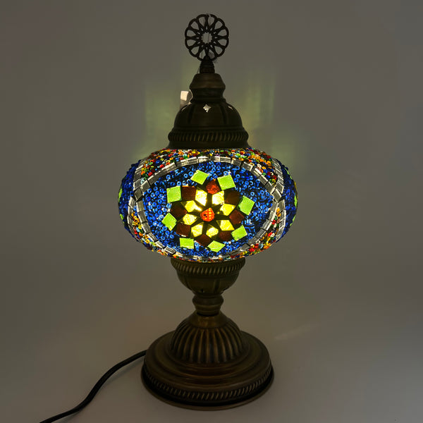 Handmade Turkish Table Lamps - Dark Multicolor